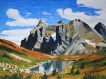 TS 58 Weaver Peak, Oil on canvas, 16x12 - $450
