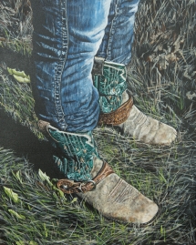 MD 05, Darcie&#039;s Slippers, Acrylic, 16 x 20 inches
