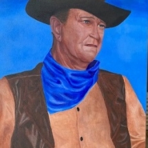 CM 12, John Wayne, Acrylic, 24 x 18, NFS