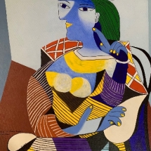 CM 20, Artist's Study, Seated Woman, by Picasso, Acrylic, 30 x 24 inches, $750