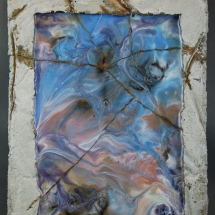 AK-06, Kintsugi, Aleeta Kent, Concrete and Resin, 7 x 9, $115