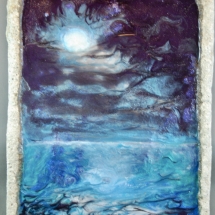 AK-10, Full Moon, Aleeta Kent, Concrete and Resin, 8 x 10.5, $120