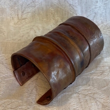 CN-M02, Large Fold Form Cuff, Cindy Nychka, Copper, 4.5 x 3, $125