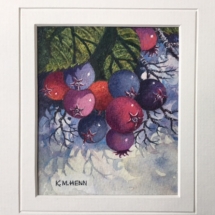 KMH-01, “Almost ready to Pick” 2020-100, K. Marjorie Henn, 3.75 x 4.5, $85