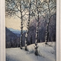 KMH-03, “Standing Tall” 2021-100, K. Marjorie Henn, Watercolour, $150