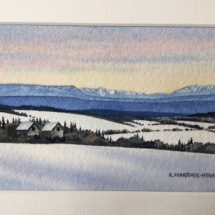 KMH-04, Blues on the Ridge, K. Marjorie Henn, Watercolour, $95