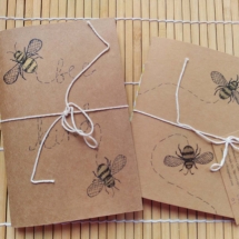 CLM01, Two Honeybee Booklets, Carol Mayor, Ink, 4x 6&amp; 4x 5, $22.50