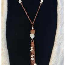 CN-M02, Moonstone Necklace, Cindy Nychka, Gem and Chain, $98