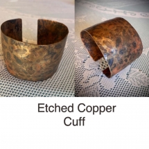 CN-M04, Etched Copper Cuff, Cindy Nychka, $98