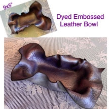 CN-M06, Mauve Dyed Embossed Bowl, Cindy Nychka, Leather, $46