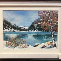 LP2, “Mountain Reflections”, Leah Penner, Acrylic, 5”x7”, $65