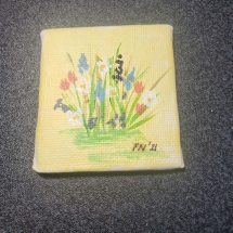 PN002, Spring Bouquet, Patricia Nelson, Acrylic, 2 x 2, $20
