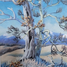 VH22-02, “The Cragily Tree”, Vicki Hotte, Acrylic, 10”x8”, $120